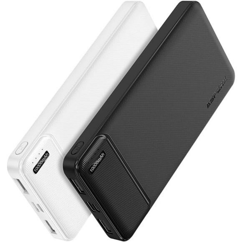 2 Pack Portable Charger Power Bank 10000mAh USB C Fast Charging Battery